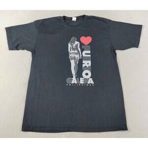 Whistler Shirt Mens‎ Large Black Puerto Galera Philippines Graphic Tee Souvenir